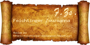 Feichtinger Zsuzsanna névjegykártya